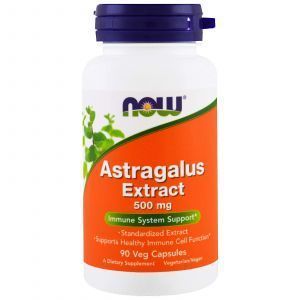 Экстракт Астрагала, Astragalus Extract, Now Foods, 500 мг, 90 кап