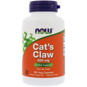 Кошачий коготь (Cat's Claw), Now Foods, 500 мг, 100 капс