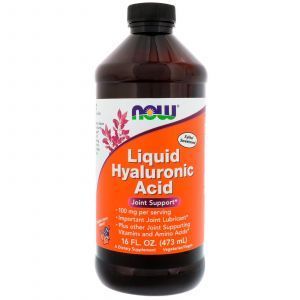 Гиалуроновая кислота жидкая, Hyaluronic Acid, Now Foods, 100 мг, 473 м