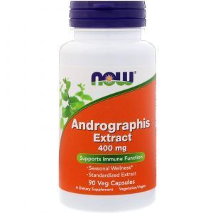 Андографис экстракт, Andrographis, Now Foods, 400 мг, 90 ка