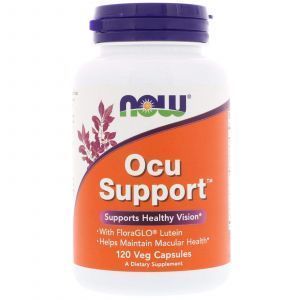 Витамины для глаз, Ocu Support, Now Foods, 120 вегетарианских капсул