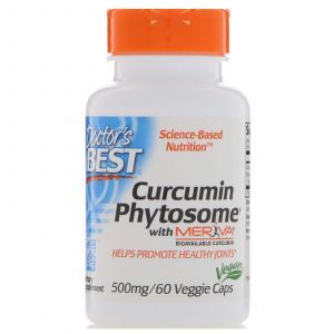 Куркумин, Curcumin Phytosome, Doctor's Best, 500 мг, 60 ка