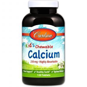Жевательный кальций, Kid's Chewable Calcium, Carlson Labs, 120 табле