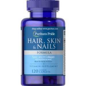 Hair Skin Nails Formula, Puritan's Pride, 120 capsule
