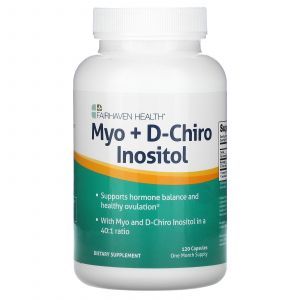 Myo Inozitol + D-Chiro Inozitol, Fairhaven Health, 120 capsule