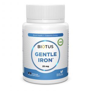 Железо, Gentle Iron, Biotus, 25 мг, 60 капсул 