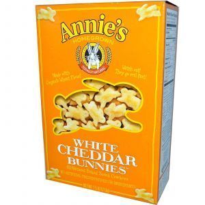 Запеченные крекеры с белым сыром чеддер (Snack Crackers), Annie's Homegrown, 213 г.