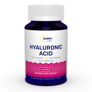 Гиалуроновая кислота, Hyaluronic Acid Powerfull, Sunny Caps, 120 мг, 60 капсул