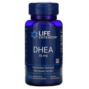 Дегидроэпиандростерон, DHEA, Life Extension, 25 мг, 100 таблето