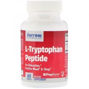  L-триптофан (L-Tryptophan Peptide), Jarrow Formulas, 60 таблеток