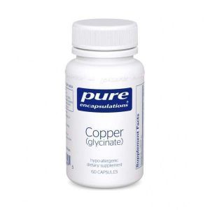 Медь (глицинат), Copper (glycinate), Pure Encapsulations, 60 капсул