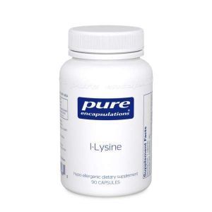L-лизин, l-Lysine, Pure Encapsulations, 90 капсул