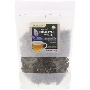 Белый чай листовой, Himalayan White, Loose Leaf Tea, Dr. Mercola, 113,4 г