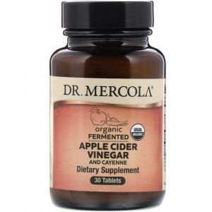 Яблочный уксус и кайенский перец, Apple Cider Vinegar Cayenne, Dr. Mercola, 30 таблеток
