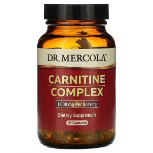 Complexul de carnitină, Complexul de carnitină, Dr. Mercola, 1000 mg, 60 capsule