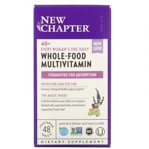 Мультивитамины для женщин 40+, One Daily Multi, New Chapter, 1 в день, 48 таблеток