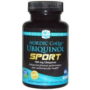 Ubiquinol Q10 pentru sportivi, Ubiquinol CoQ10, Nordic Naturals, 100 mg, 60 capsule