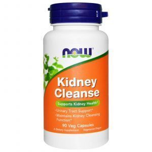 Curățarea rinichilor și a tractului urinar, Kidney Cleanse, Now Foods, 90 de capsule.