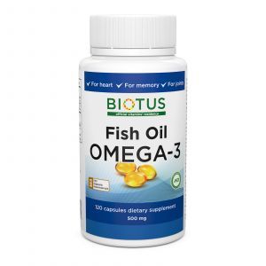 Omega-3 ulei de pește islandez, ulei de pește Omega-3, biotus, 120 capsule