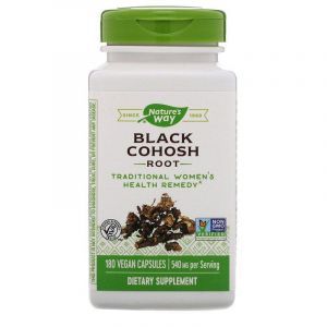 Клопогон (Цимицифуга), Black Cohosh, Nature's Way, корень, 540 мг, 180 капсул