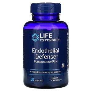 Артериальная поддержка с гранатом, Endothelial Defense, Pomegranate Plus, Life Extension, 60 гелевых капсул