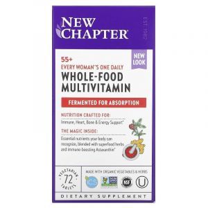 Мультивитамины для женщин 55+, One Daily Multi, New Chapter, 1 в день, 72 таблетки
