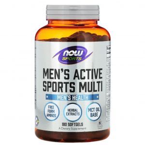 Мультивитамины для мужчин, Now Foods, 180 кап.