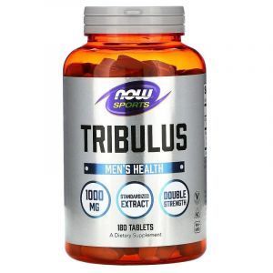 Трибулус, Tribulus, Now Food, Sports, 1000 мг, 180 таблеток