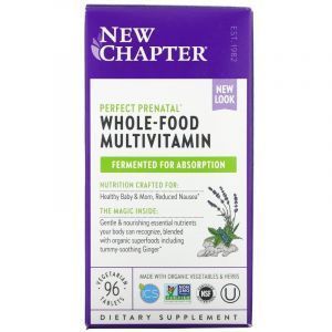 Мультивитамины для беременных, Perfect Prenatal Multivitamin, New Chapter, 96 таблеток