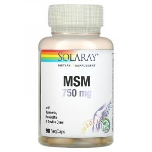 Метилсульфонилметан, МСМ, Solaray, 750 мг, 90 капсул