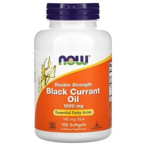 Масло черной смородины, Black Currant Oil, Now Foods, 1000 мг, 100 гелевых капсул
