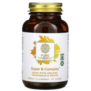 Complex de vitamine B, Super B-Complex, The Synergy Company, organic, 60 de tablete