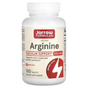 Аргинин, Arginine, Jarrow Formulas, 1000 мг, 100 таблеток (Default)