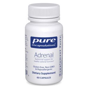 Поддержка здоровой функции надпочечников, Adrenal, Pure Encapsulations, 60 капсул 