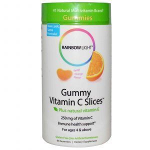 Витамин С жевательный, Rainbow Light, 250 мг, 9