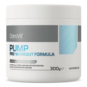 Предтренировочный комплекс, PUMP Pre-Workout Formula, OstroVit, вкус арбуза, 300 г
