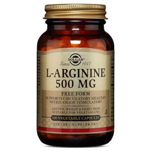Аргинин, L-Arginine, Solgar, 500 мг, 100 капсул (Default)