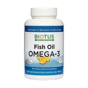 Omega-3 ulei de pește islandez, ulei de pește Omega-3, Biotus, 180 capsule