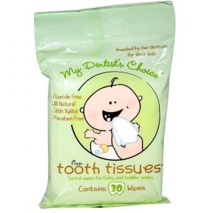 Детские стоматологические салфетки, Dental Wipes, Tooth Tissues, 30 шт
