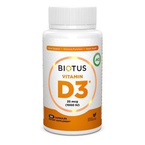 Vitamina D3, Vitamina D3, Biotus, 1000 UI, 180 capsule