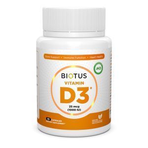 Vitamina D3, Vitamina D3, Biotus, 1000 UI, 60 capsule
