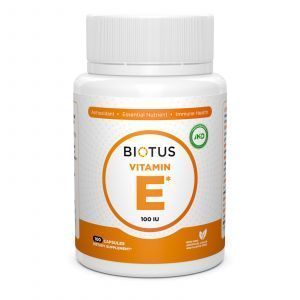 Витамин Е, Vitamin Е, Biotus, 100 МЕ, 100 капсул