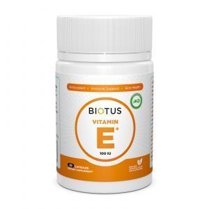 Витамин Е, Vitamin Е, Biotus, 100 МЕ, 30 капсул