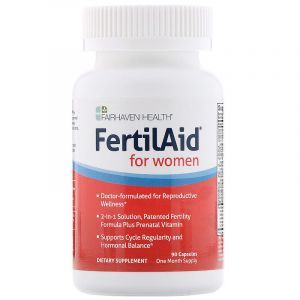 Витамины для зачатия, FertilAid for Women, Fairhaven Health, 90 капсул