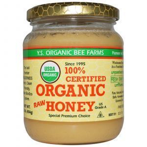Мед, Raw Honey, Y.S. Eco Bee Farms, 454 г.