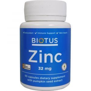 Zinc, Zinc, Biotus, 32 mg, 60 capsule
